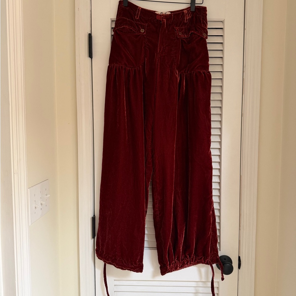 We The Free Burnt Orange Velvet Pants